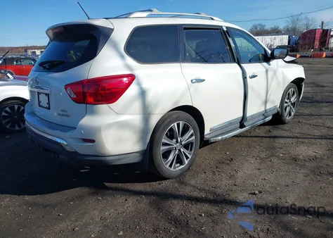 2018 Nissan Pathfinder Platinum from USA, damaged, VIN 5N1DR2MM9JC650764